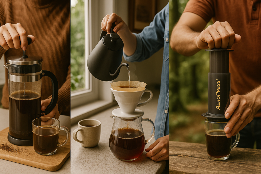 French Press, Hario V60 or AeroPress Discover the Ideal Brewing Method for You 1