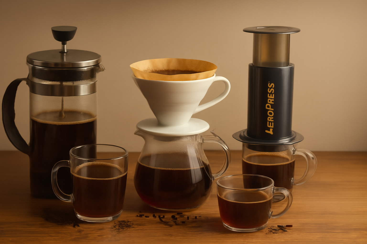 French Press, Hario V60 or AeroPress Discover the Ideal Brewing Method for You
